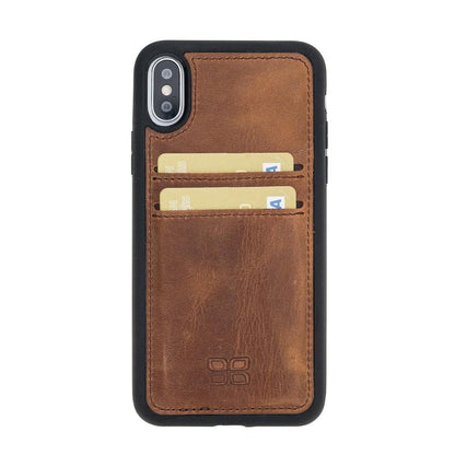 Flex Cover Card Holder iPhone X Series Genuine Leather Back Cover / FXC CCP