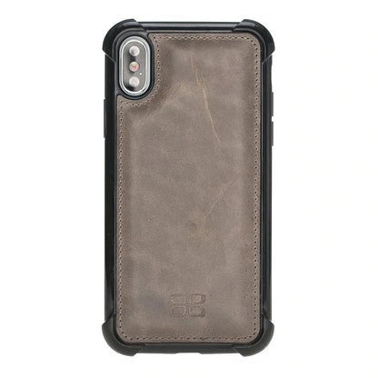 Flex Guard iPhone X Series Genuine Leather Case with Extra Edge Protected