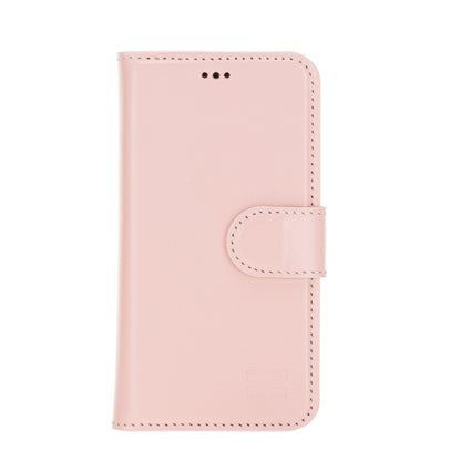 Magic iPhone 12 Series Detachable Genuine Leather Wallet Case - MW