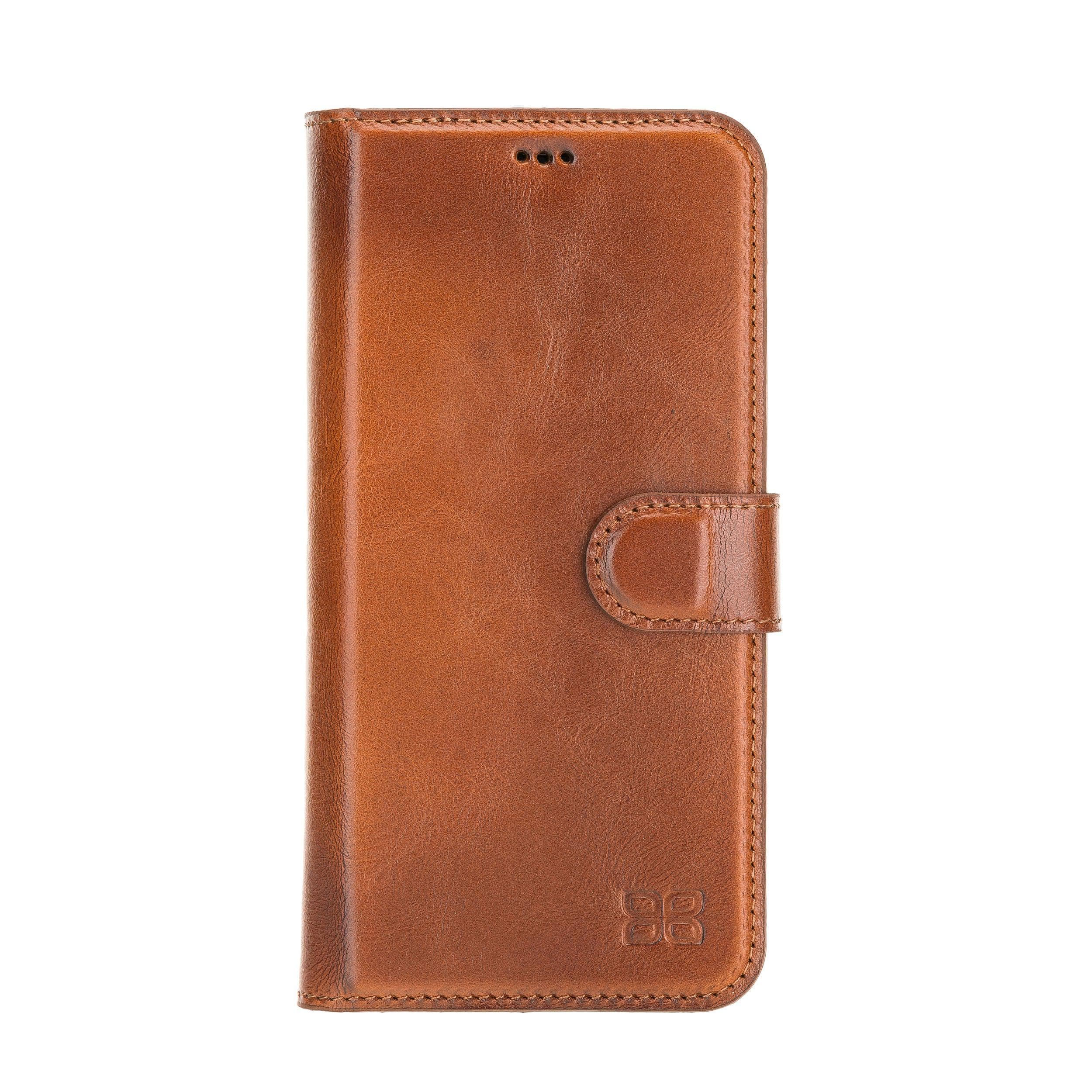 Magic iPhone 12 Series Detachable Genuine Leather Wallet Case - MW