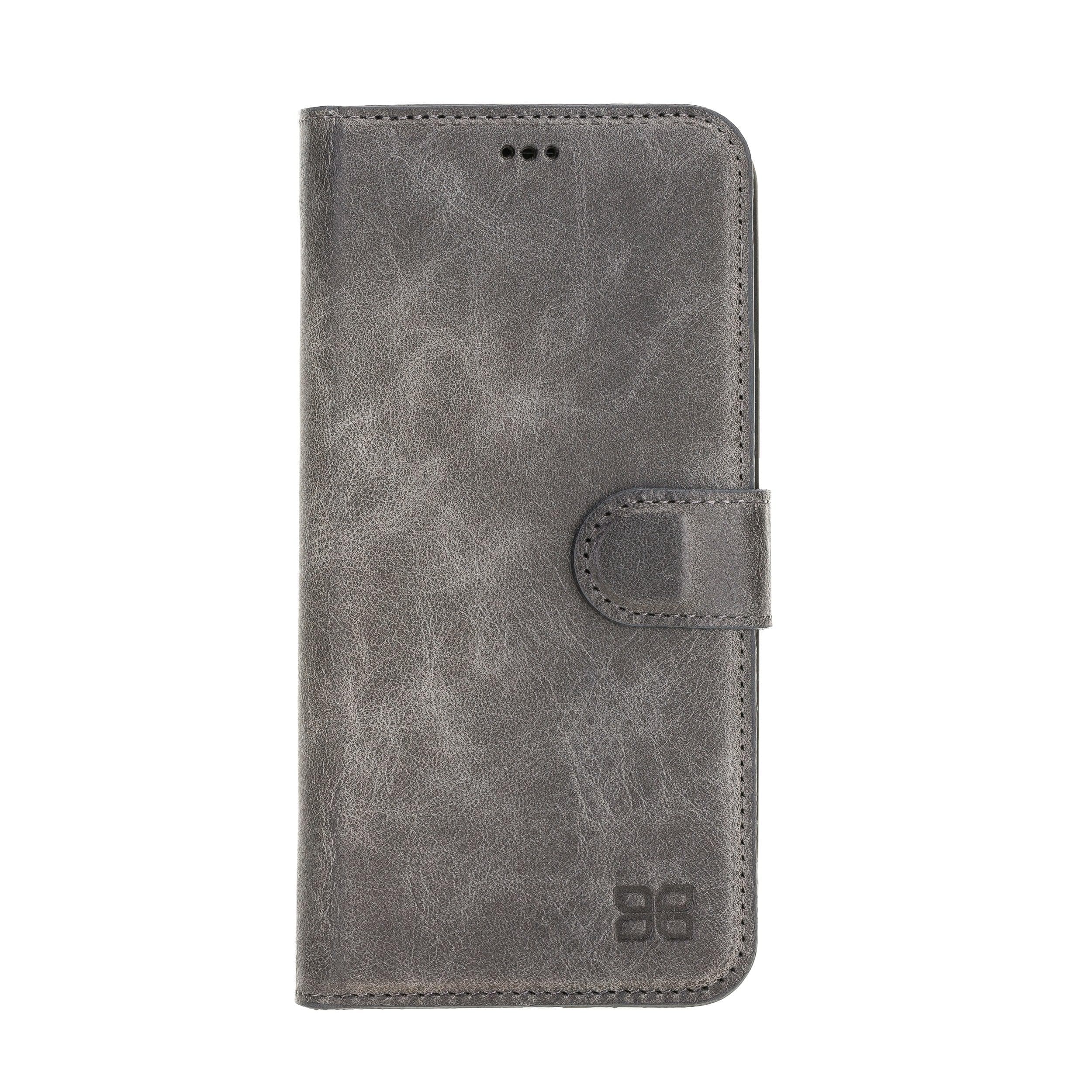 Magic iPhone 12 Series Detachable Genuine Leather Wallet Case - MW