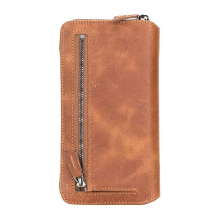 Pouch Magic Wallet Samsung Galaxy S21 Series Detachable and Zipper Genuine Leather Wallet Case - PMW