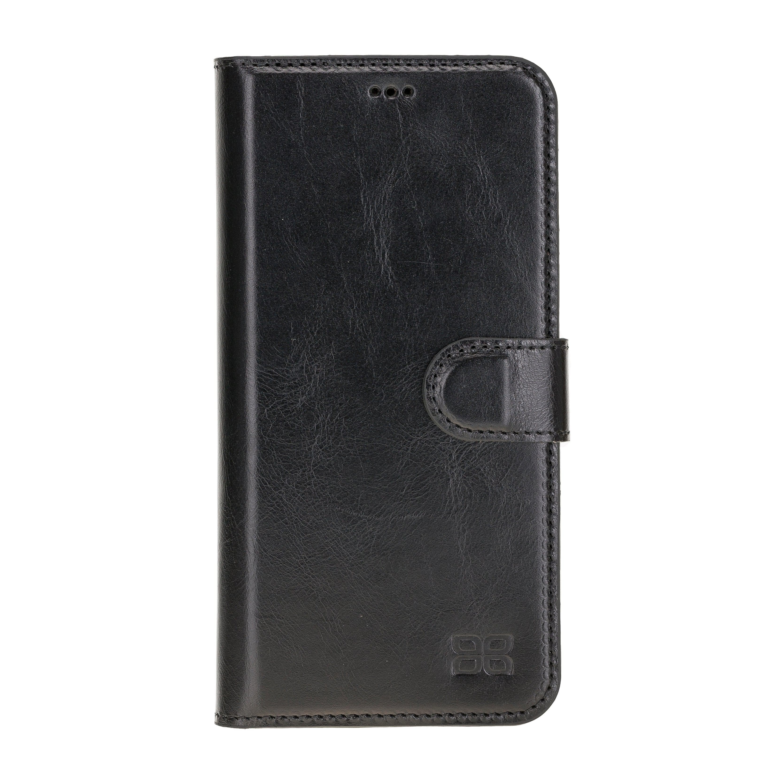 Magic iPhone 12 Series Detachable Genuine Leather Wallet Case - MW