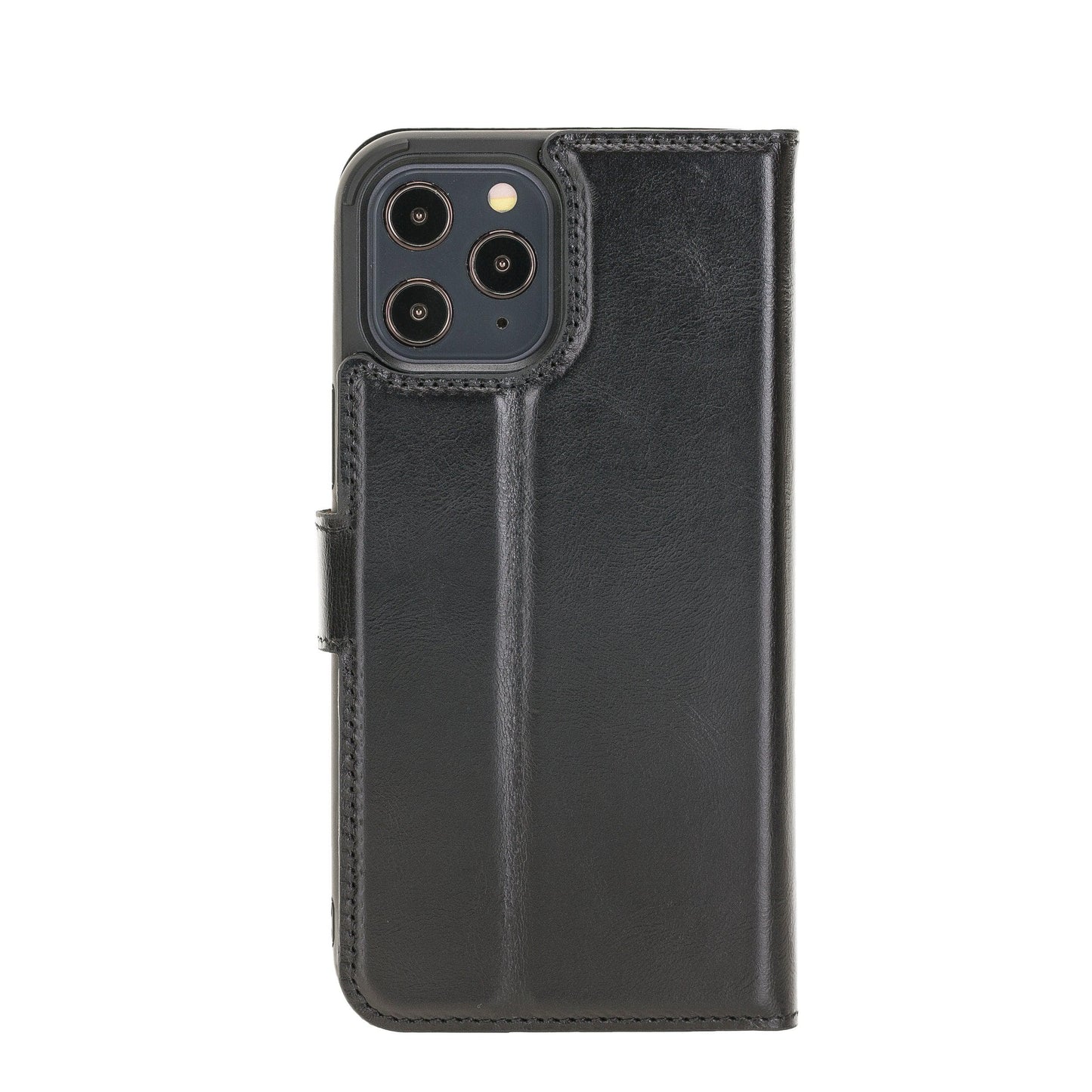 Magic iPhone 12 Series Detachable Genuine Leather Wallet Case - MW