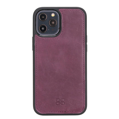 Magic iPhone 12 Series Detachable Genuine Leather Wallet Case - MW