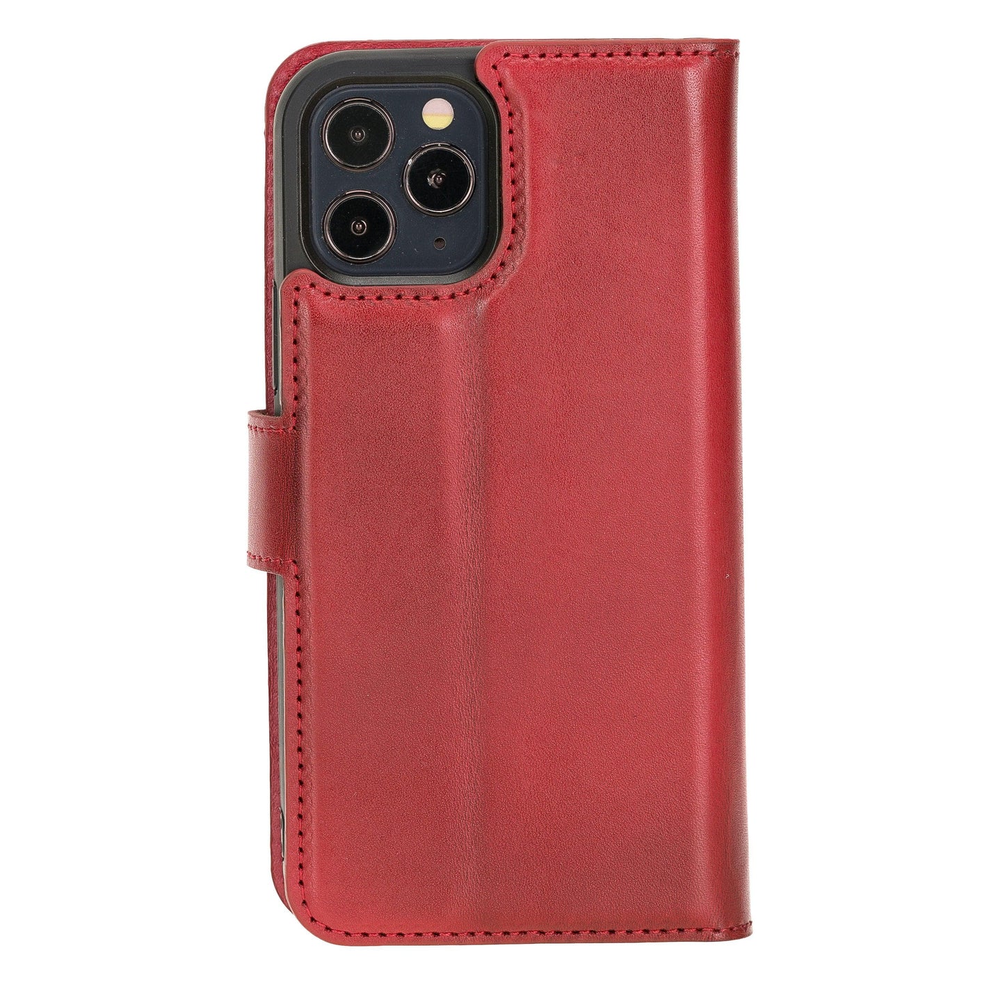 Magic iPhone 12 Series Detachable Genuine Leather Wallet Case - MW