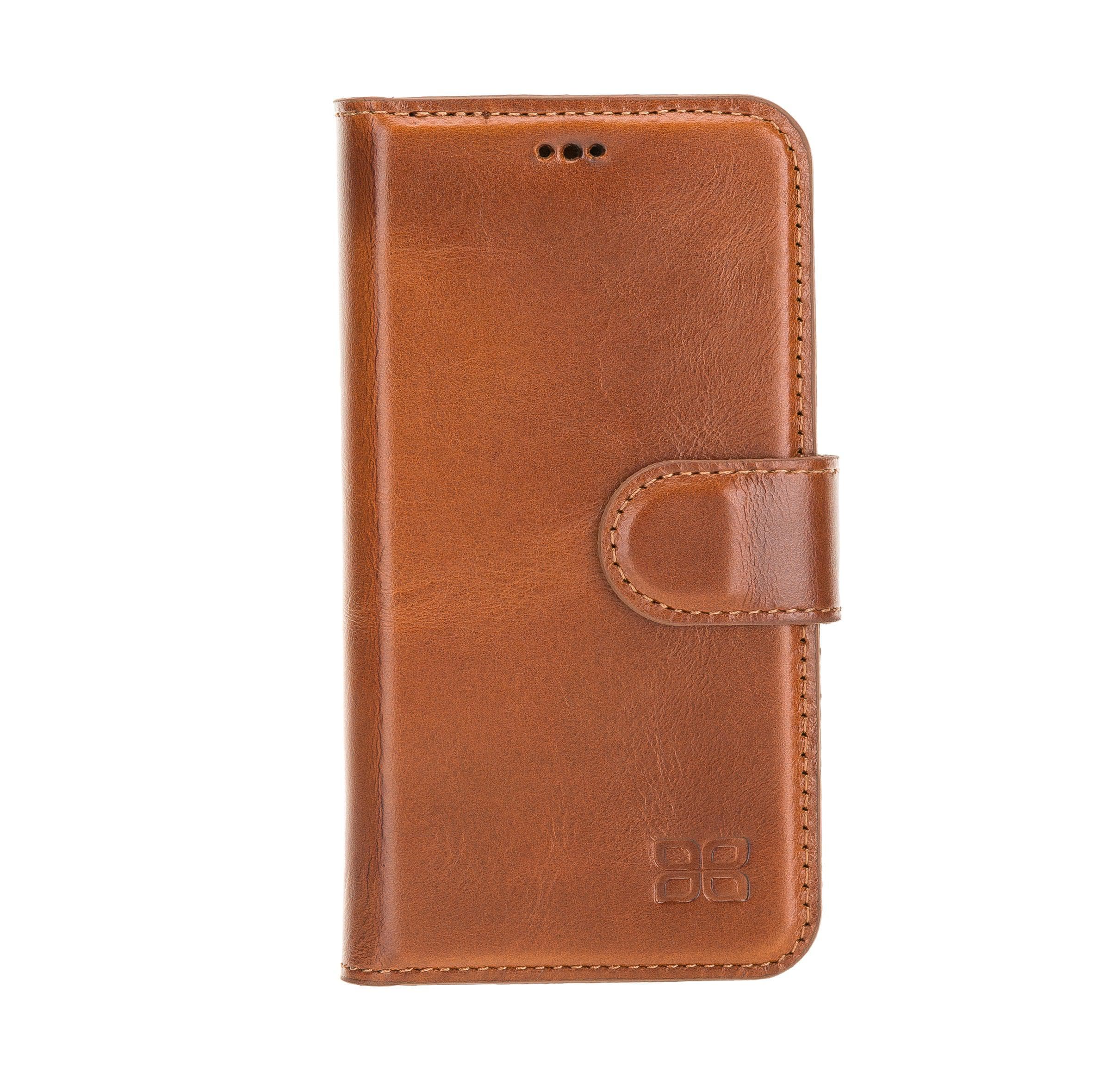 Magic iPhone 12 Series Detachable Genuine Leather Wallet Case - MW