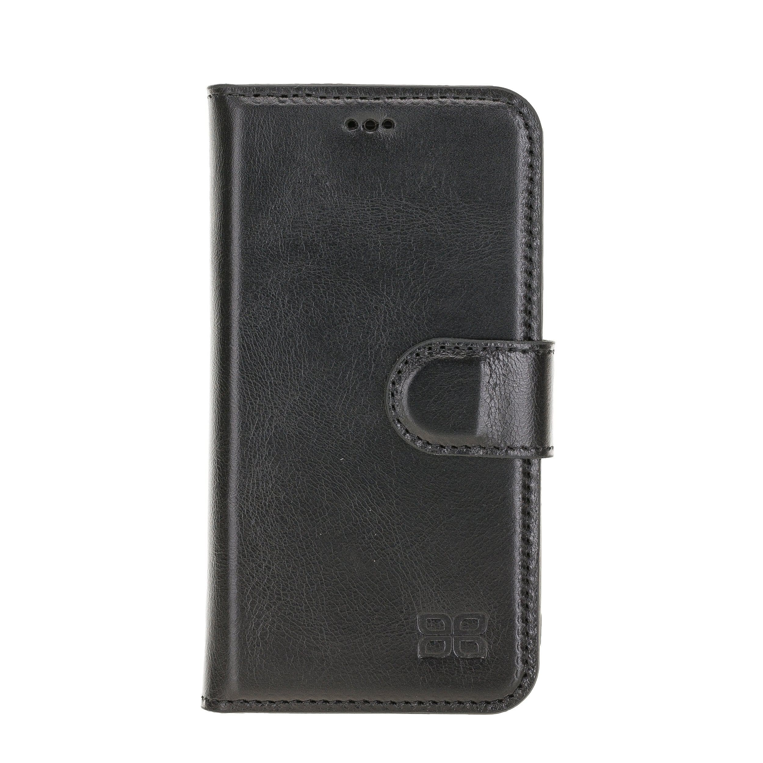 Magic iPhone 12 Series Detachable Genuine Leather Wallet Case - MW