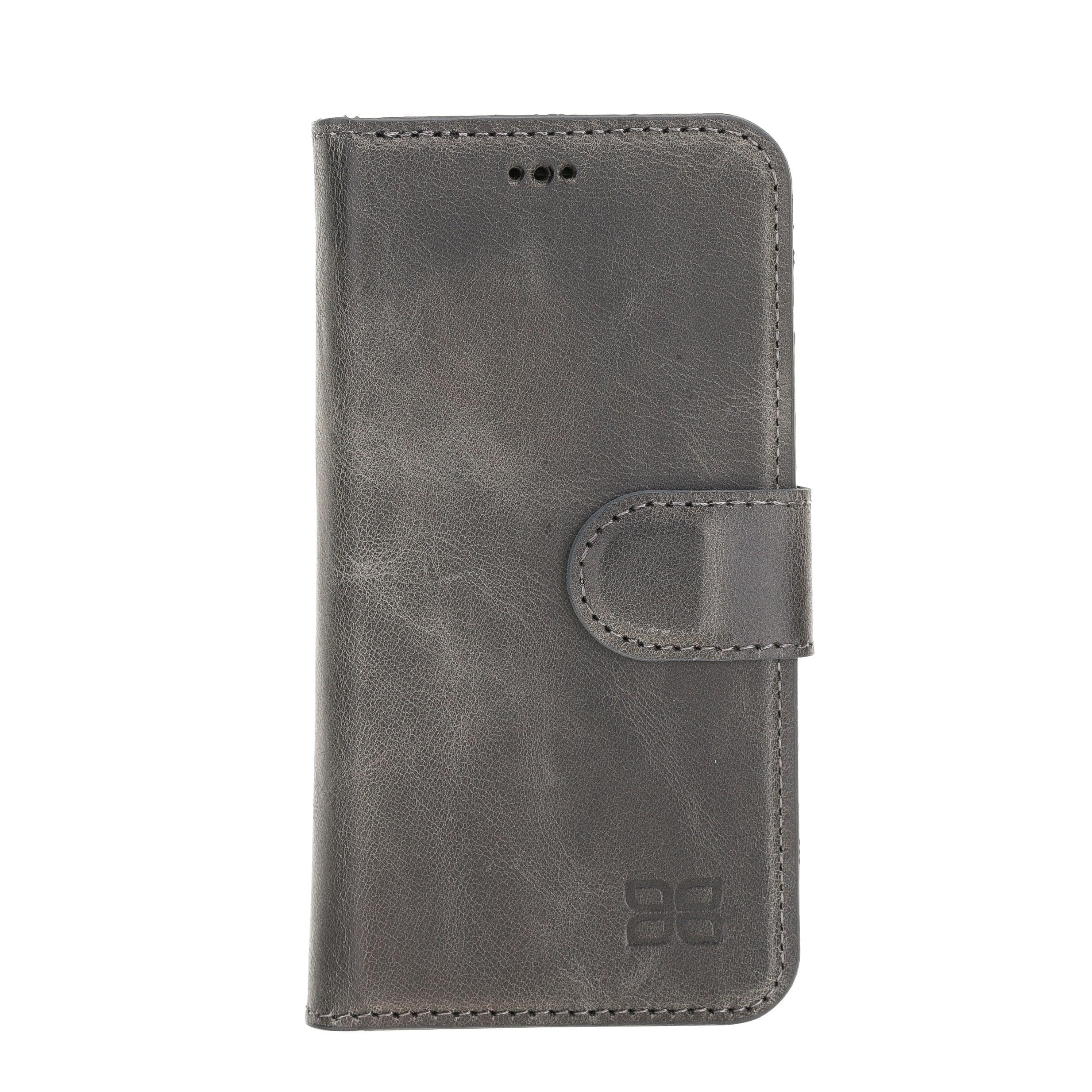 Magic iPhone 12 Series Detachable Genuine Leather Wallet Case - MW