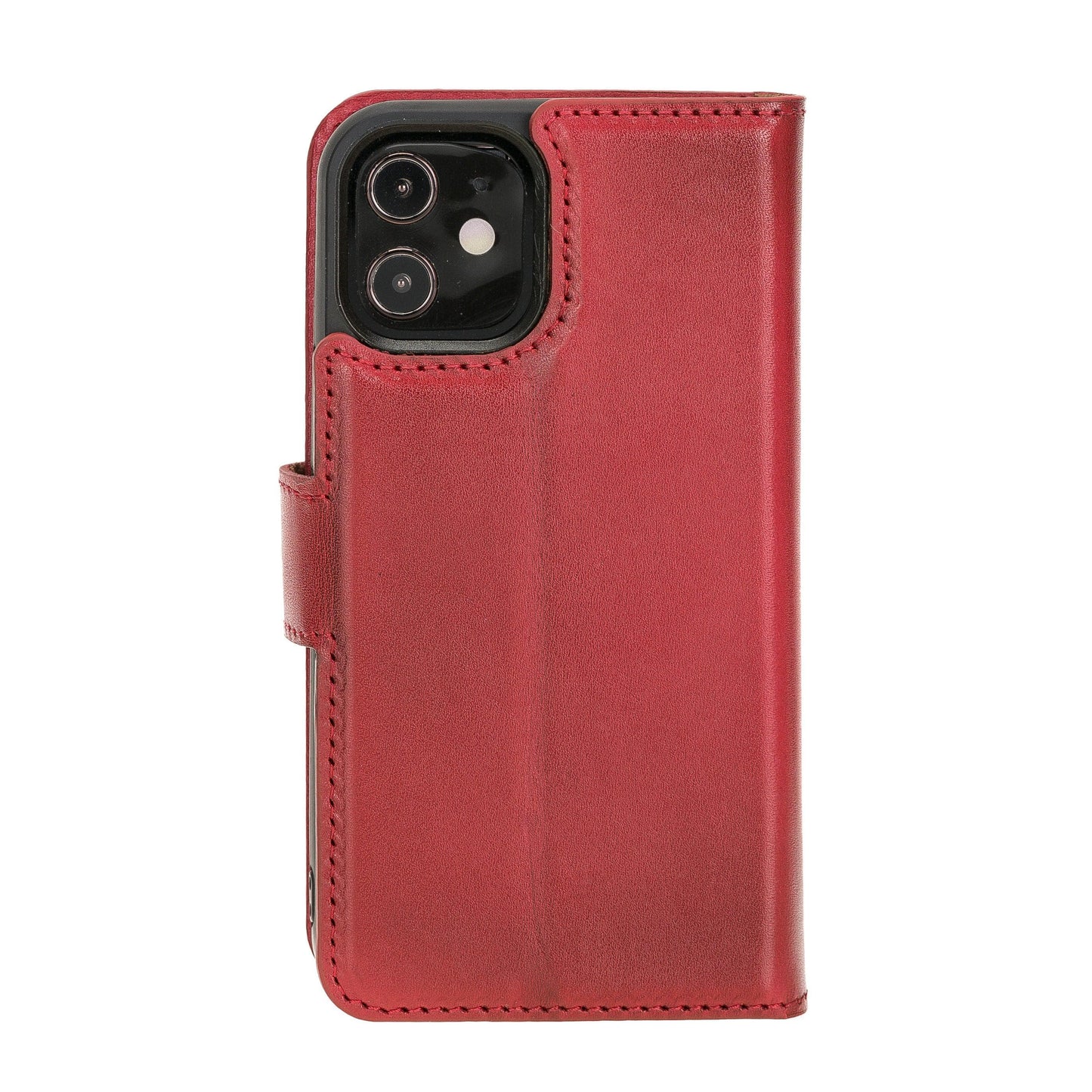 Magic iPhone 12 Series Detachable Genuine Leather Wallet Case - MW