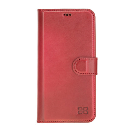 Magic iPhone 12 Series Detachable Genuine Leather Wallet Case - MW