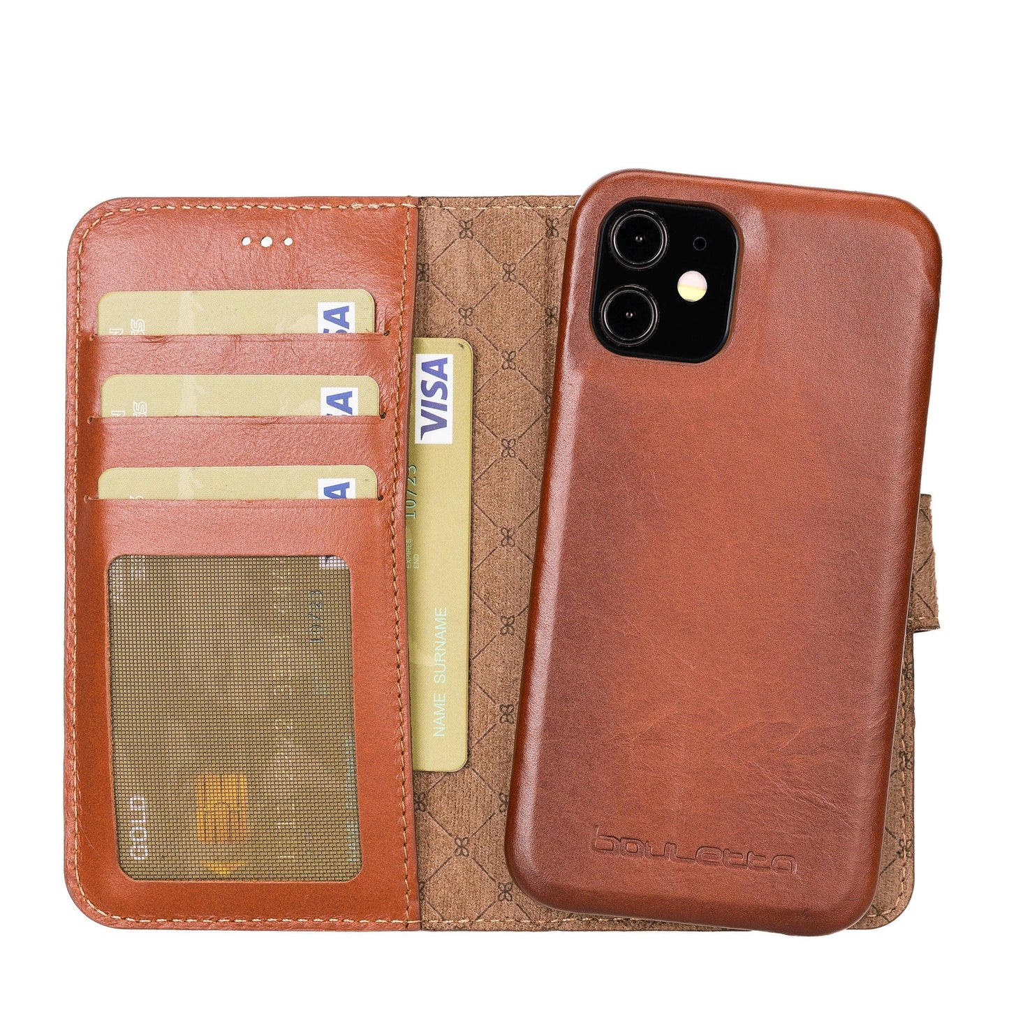 F360 Magic Wallet iPhone 12 Series Genuine Leather Detachable Wallet Case - F360MW