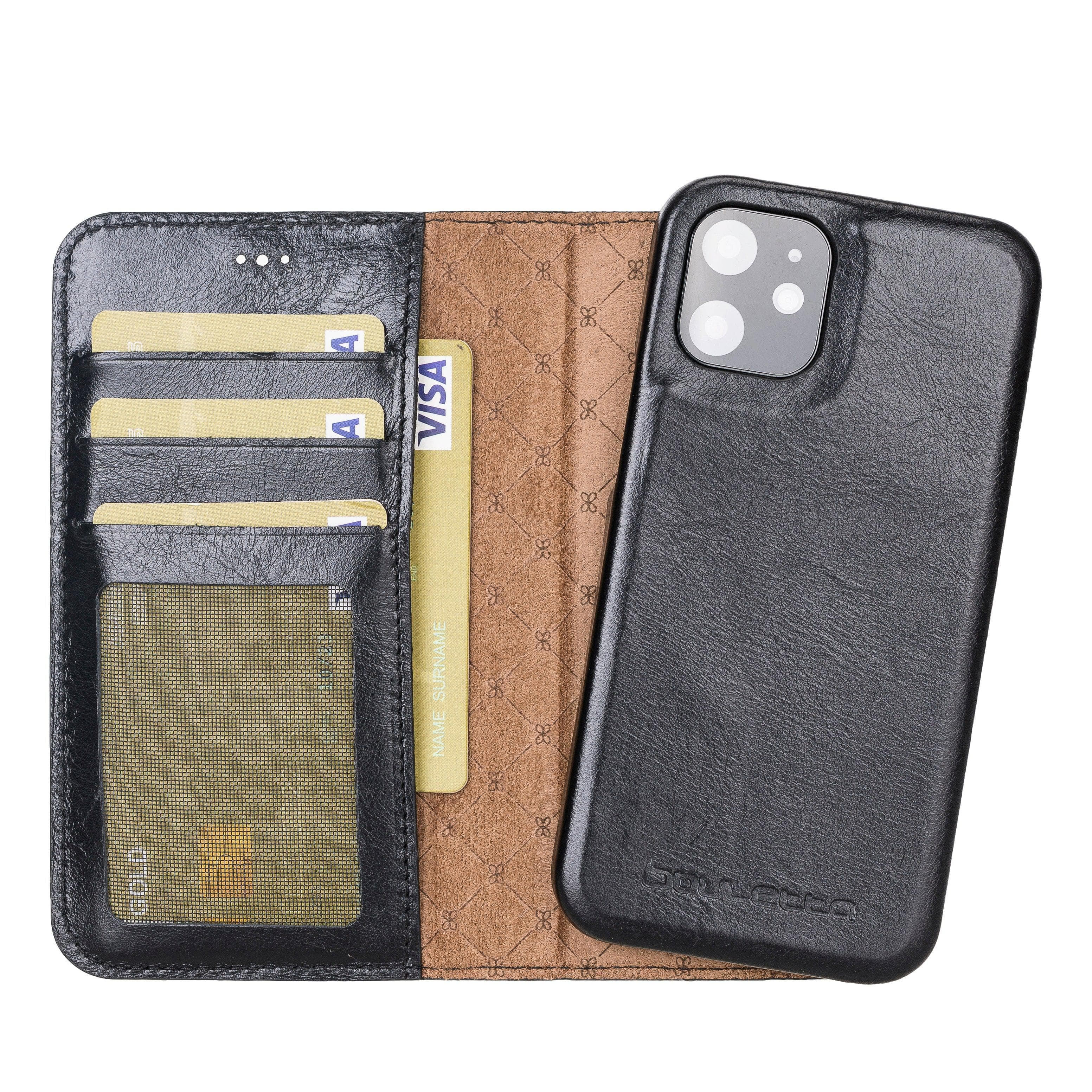 F360 Magic Wallet iPhone 12 Series Genuine Leather Detachable Wallet Case - F360MW