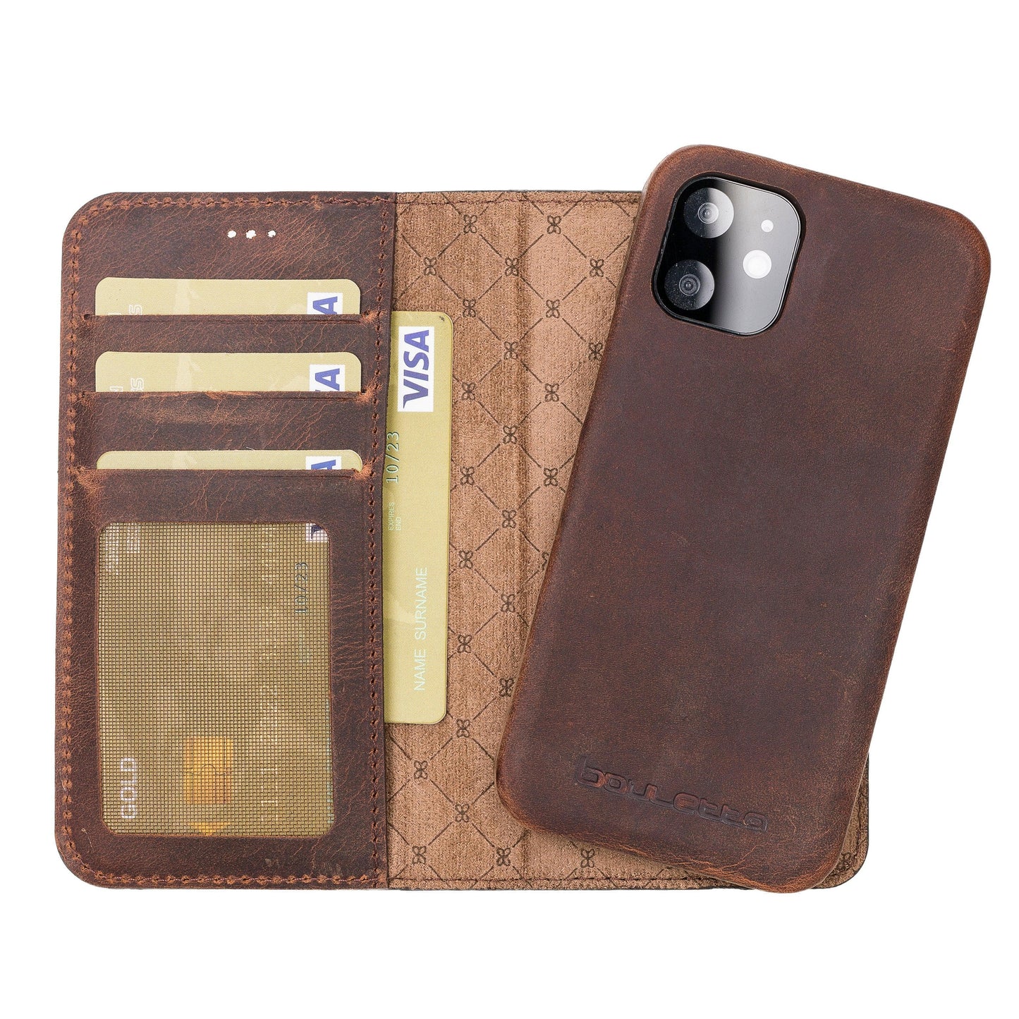 F360 Magic Wallet iPhone 12 Series Genuine Leather Detachable Wallet Case - F360MW