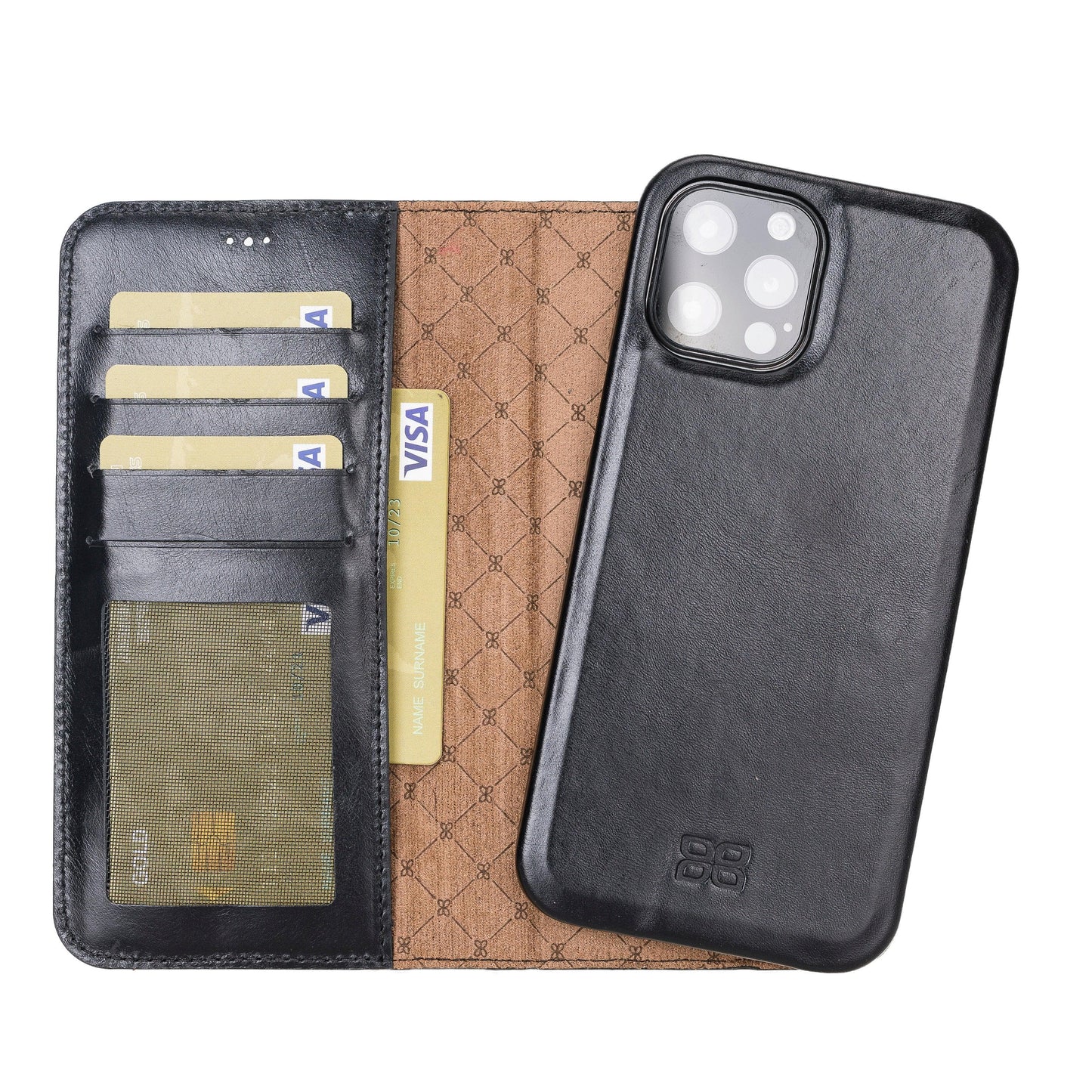 F360 Magic Wallet iPhone 12 Series Genuine Leather Detachable Wallet Case - F360MW