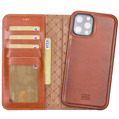 F360 Magic Wallet iPhone 12 Series Genuine Leather Detachable Wallet Case - F360MW