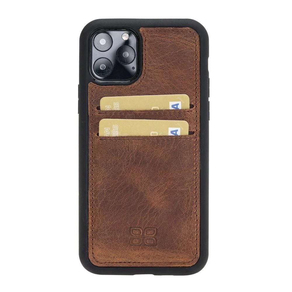 Flex Cover Card Holder iPhone 11 Series Genuine Leather Back Cover / FXC CCP