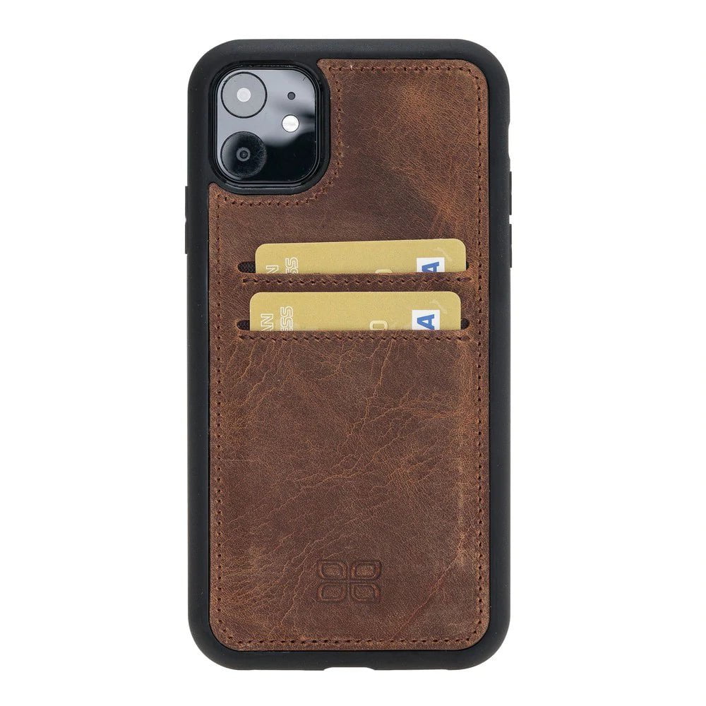 Flex Cover Card Holder iPhone 11 Series Genuine Leather Back Cover / FXC CCP