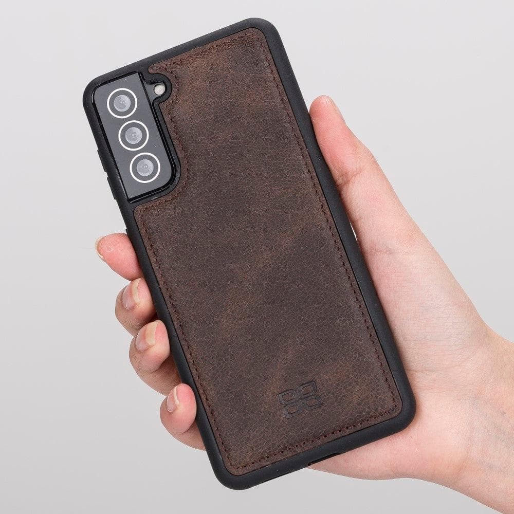 Flex Cover Samsung Galaxy S21 Series Genuine Leather Back Cover / FXC