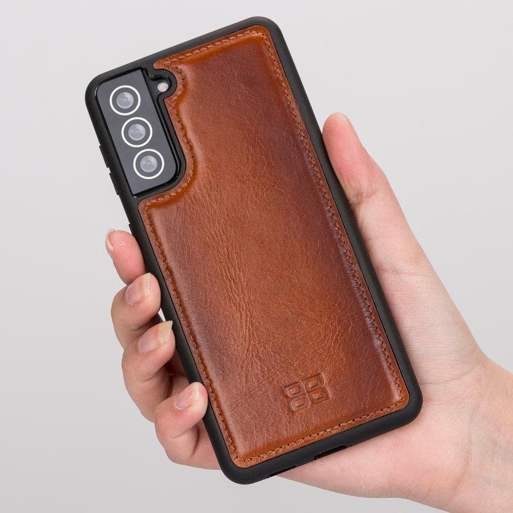 Flex Cover Samsung Galaxy S21 Series Genuine Leather Back Cover / FXC