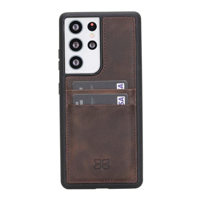 Flex Cover Card Holder Samsung Galaxy S21 Series Genuine Leather Back Cover / FXC CCP