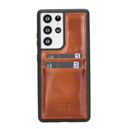 Flex Cover Card Holder Samsung Galaxy S21 Series Genuine Leather Back Cover / FXC CCP