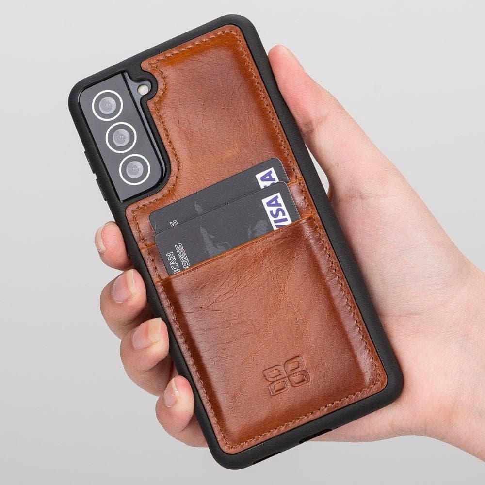 Flex Cover Card Holder Samsung Galaxy S21 Series Genuine Leather Back Cover / FXC CCP