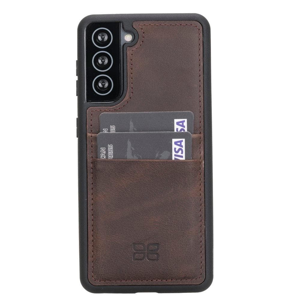 Flex Cover Card Holder Samsung Galaxy S21 Series Genuine Leather Back Cover / FXC CCP