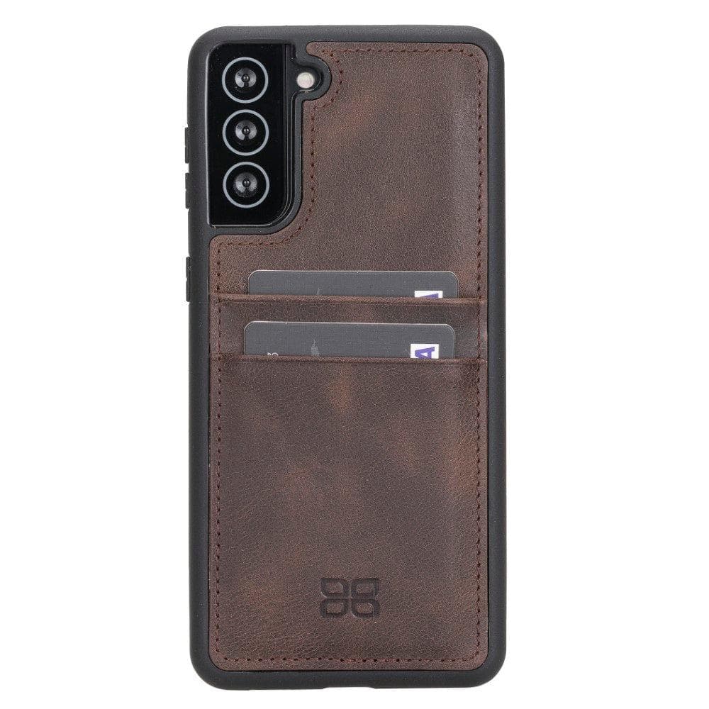 Flex Cover Card Holder Samsung Galaxy S21 Series Genuine Leather Back Cover / FXC CCP