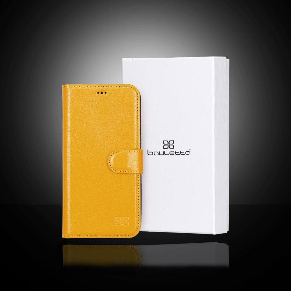 Magic iPhone 13 Series Detachable Colorful Genuine Leather Wallet Case