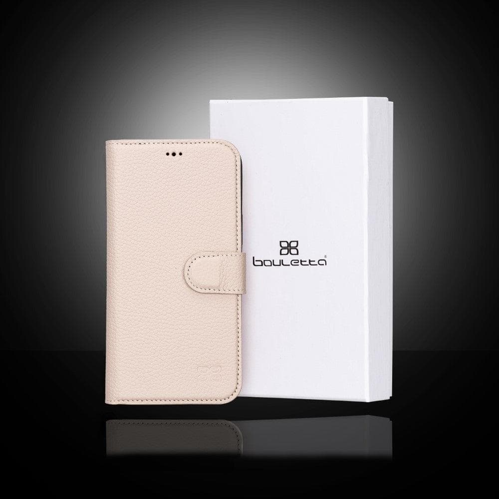 Magic iPhone 13 Series Detachable Colorful Genuine Leather Wallet Case