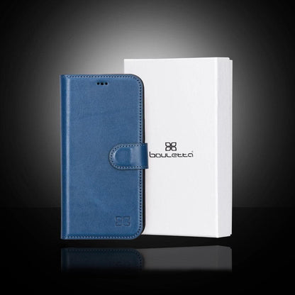 Magic iPhone 13 Series Detachable Colorful Genuine Leather Wallet Case