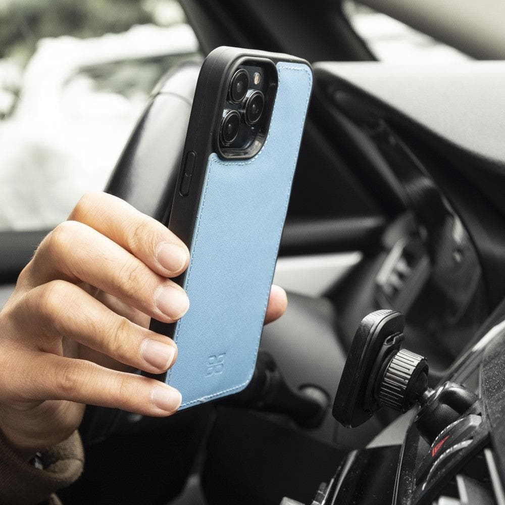 Magic iPhone 13 Series Detachable Colorful Genuine Leather Wallet Case