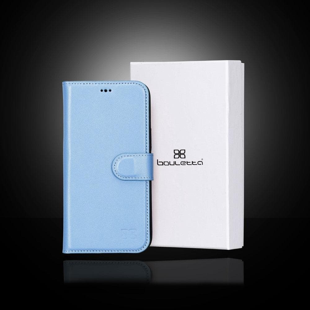 Magic iPhone 13 Series Detachable Colorful Genuine Leather Wallet Case