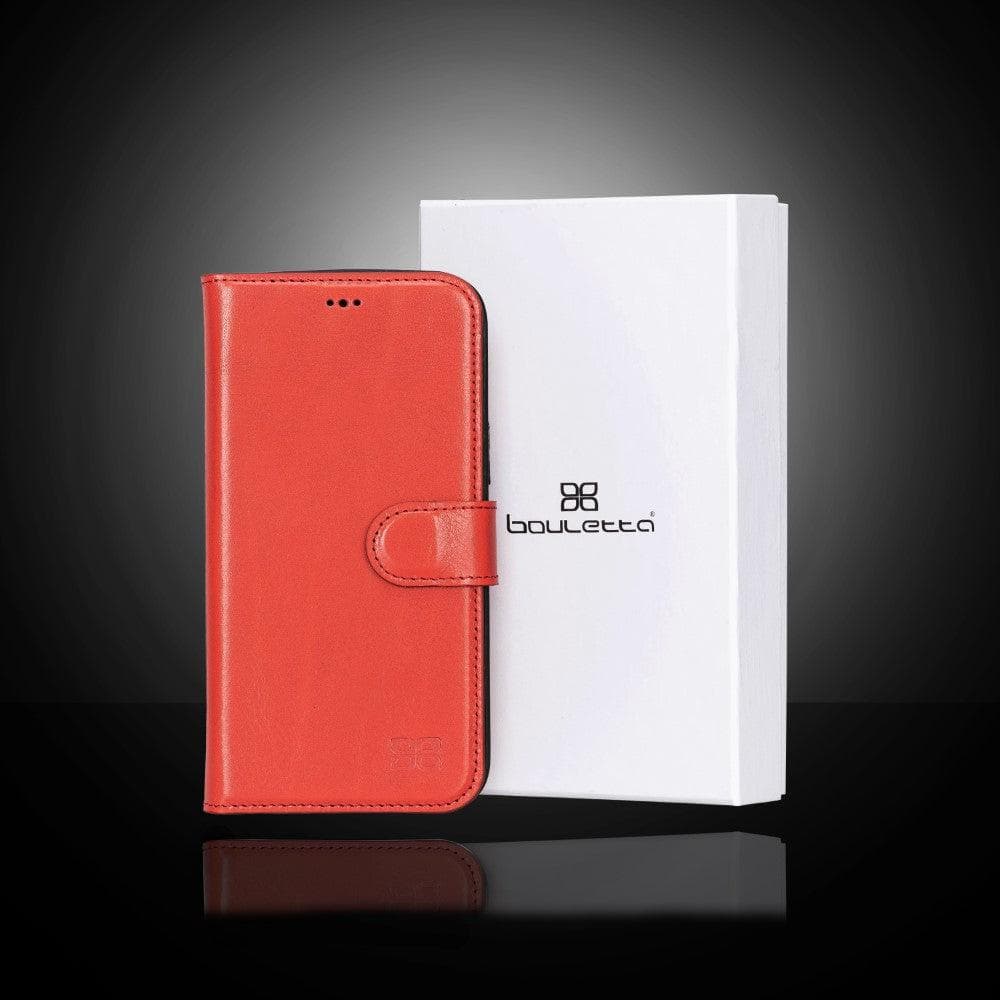 Magic iPhone 13 Series Detachable Colorful Genuine Leather Wallet Case