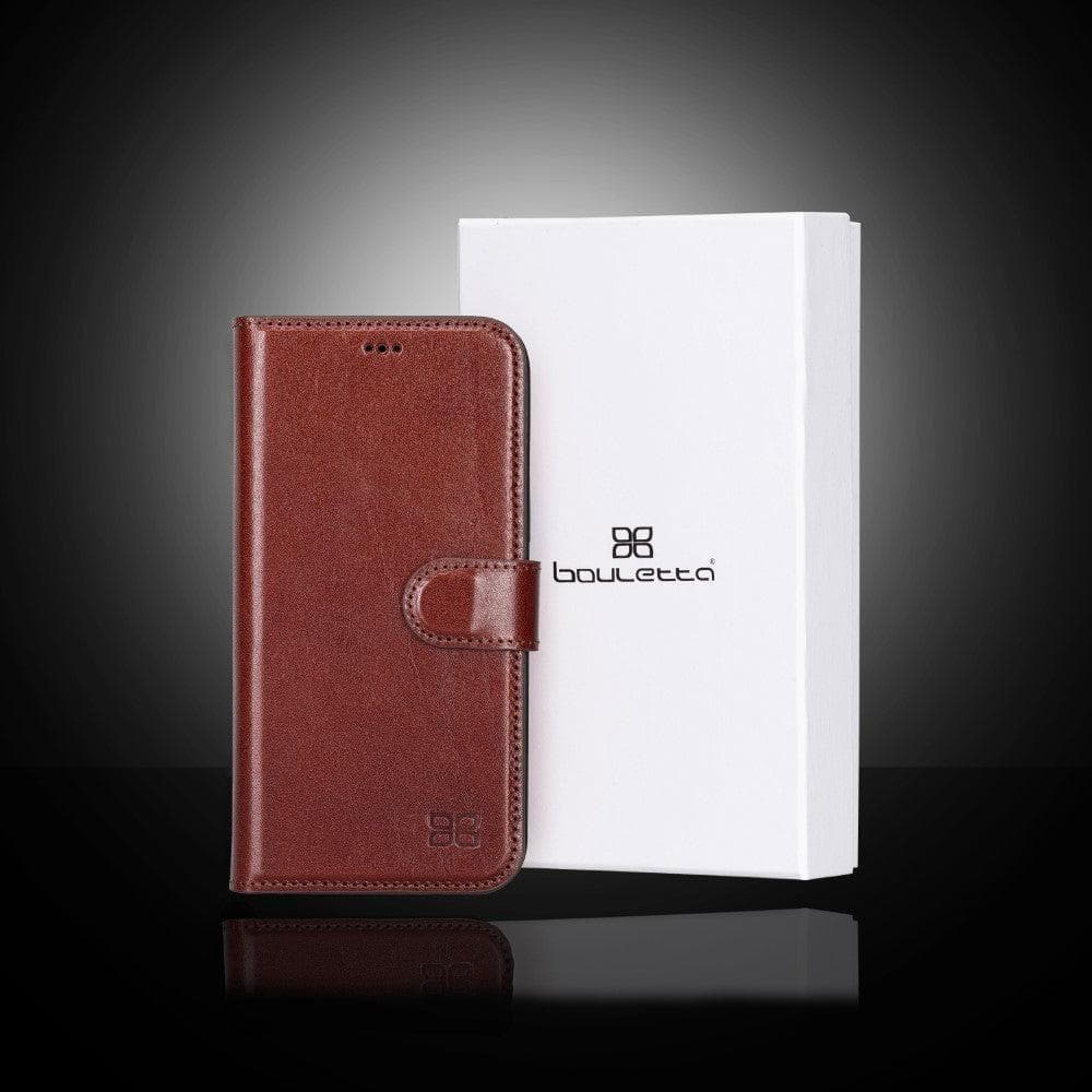 Magic iPhone 13 Series Detachable Colorful Genuine Leather Wallet Case