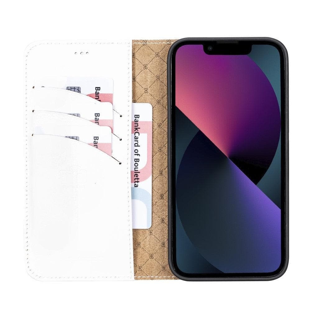 Magic iPhone 13 Series Detachable Colorful Genuine Leather Wallet Case