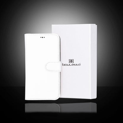 Magic iPhone 13 Series Detachable Colorful Genuine Leather Wallet Case