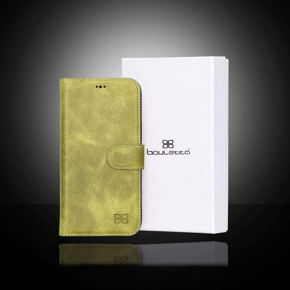 Magic iPhone 13 Series Detachable Colorful Genuine Leather Wallet Case