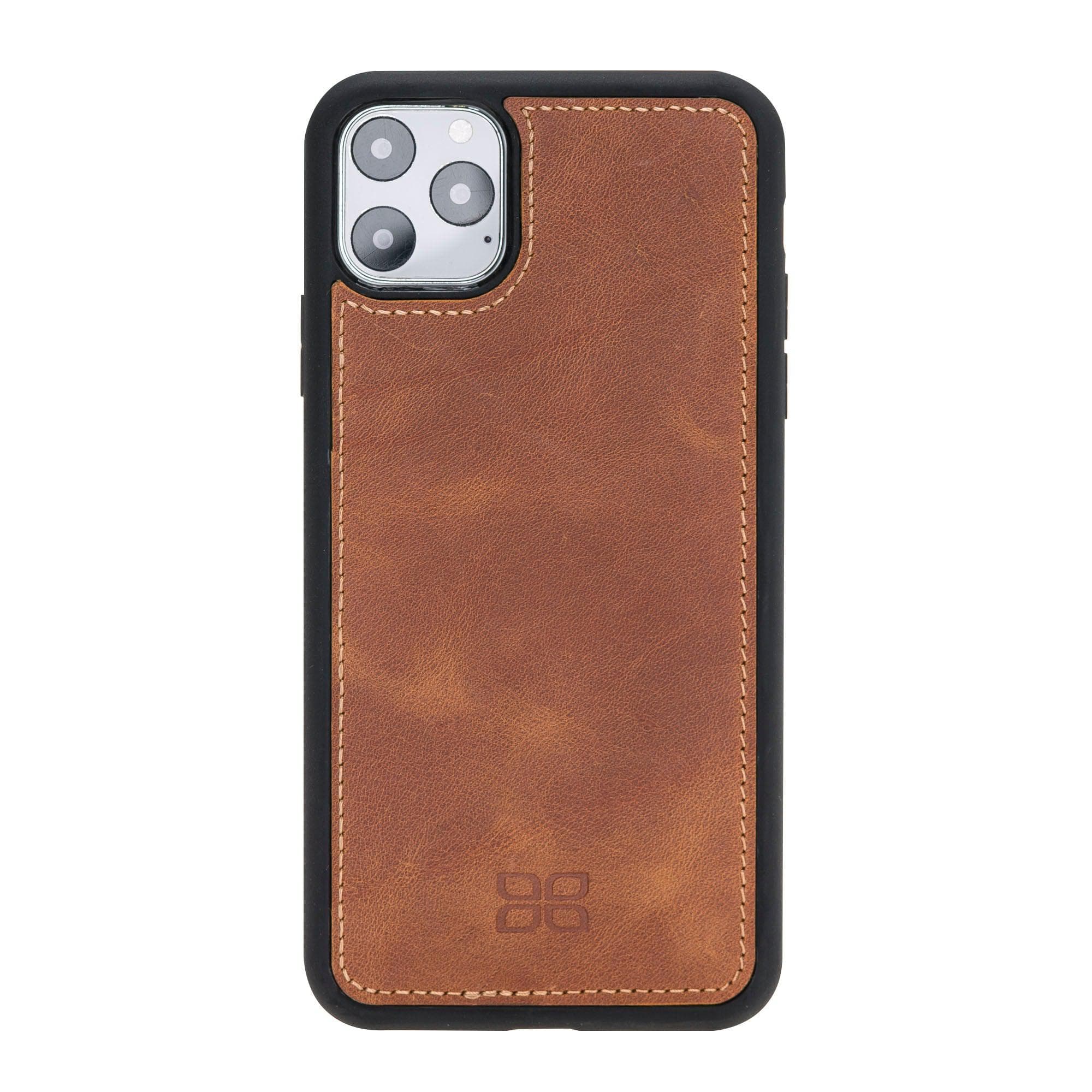 Magic iPhone 11 Series Detachable Genuine Leather Wallet Case - MW