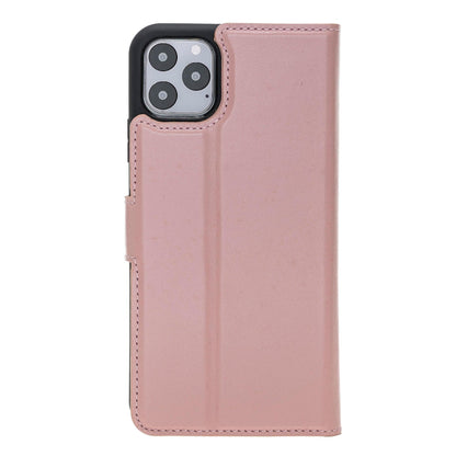 Magic iPhone 11 Series Detachable Genuine Leather Wallet Case - MW