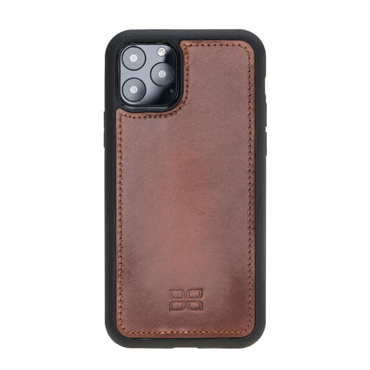 Magic iPhone 11 Series Detachable Genuine Leather Wallet Case - MW