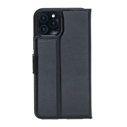 Magic iPhone 11 Series Detachable Genuine Leather Wallet Case - MW