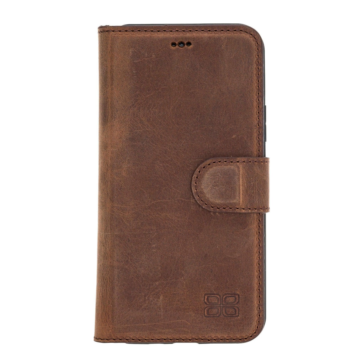 Magic iPhone 11 Series Detachable Genuine Leather Wallet Case - MW