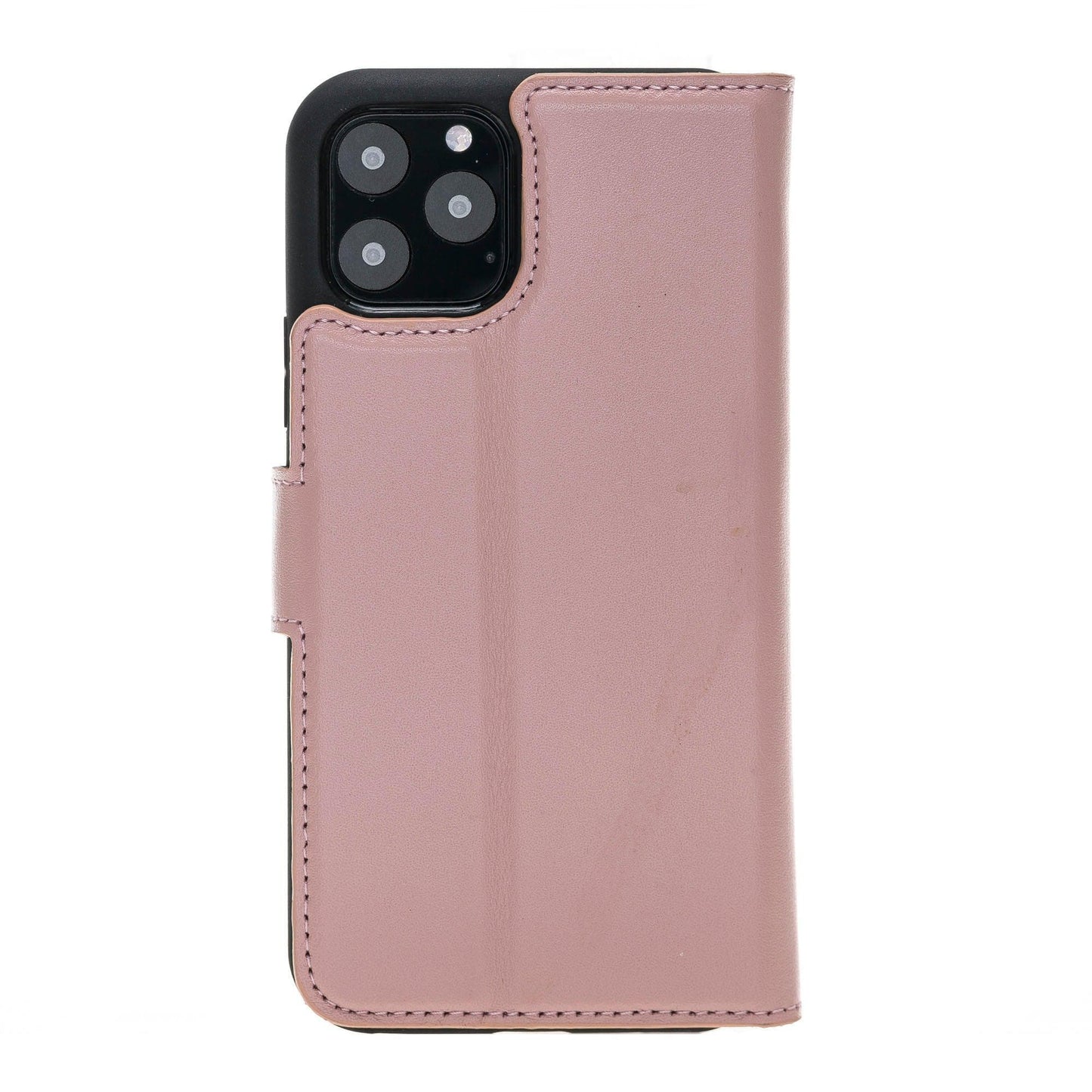 Magic iPhone 11 Series Detachable Genuine Leather Wallet Case - MW