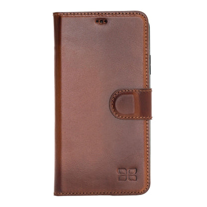 Magic iPhone 11 Series Detachable Genuine Leather Wallet Case - MW