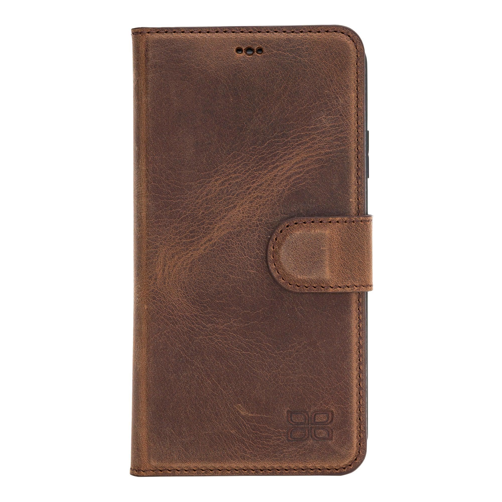 Magic iPhone 11 Series Detachable Genuine Leather Wallet Case - MW