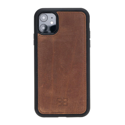 Magic iPhone 11 Series Detachable Genuine Leather Wallet Case - MW