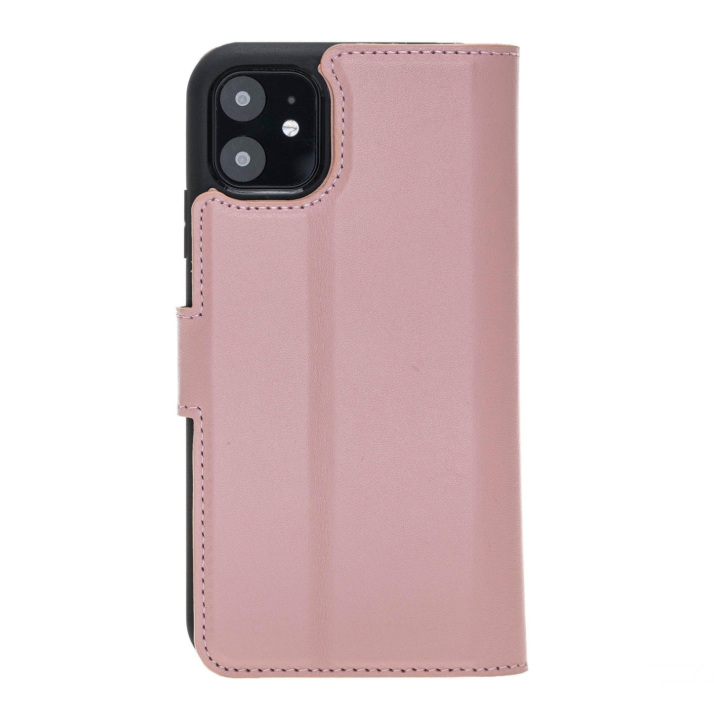 Magic iPhone 11 Series Detachable Genuine Leather Wallet Case - MW