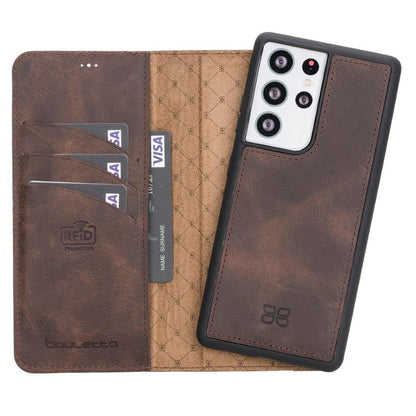 Samsung Galaxy S21 Series Detachable Leather Wallet Cases - MW